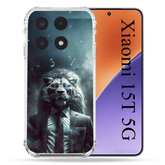 Coque Renforcée Pour Xiaomi 15T Animal Lion Business
