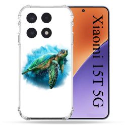 Coque Renforcée Pour Xiaomi 15T Animal Tortue Blanche multicolore