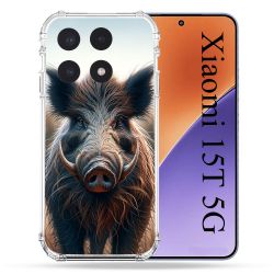 Coque Renforcée Pour Xiaomi 15T Chasse Sanglier Attaque