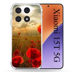 Coque Renforcée Pour Xiaomi 15T Fleur Coquelicot