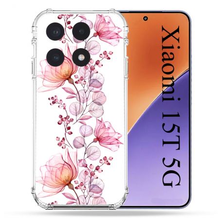 Coque Renforcée Pour Xiaomi 15T Fleur Eclosion