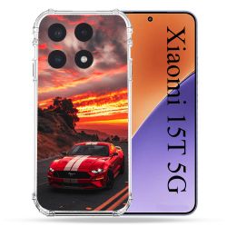 Coque Renforcée Pour Xiaomi 15T Ford Mustang GT500 Rouge