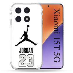 Coque Renforcée Pour Xiaomi 15T Jordan 23 Blanc