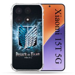 Coque Renforcée Pour Xiaomi 15T Manga Attaque Titans Noir