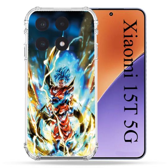 Coque Renforcée Pour Xiaomi 15T Manga Dragon Ball Sangoku Blanc