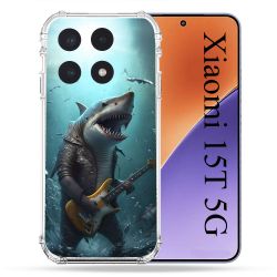 Coque Renforcée Pour Xiaomi 15T Musique Rock Requin