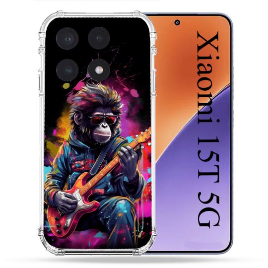 Coque Renforcée Pour Xiaomi 15T Musique Rock Singe