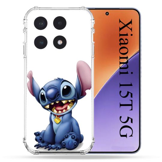 Coque Renforcée Pour Xiaomi 15T Stitch Blanc