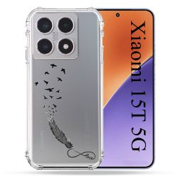Coque Renforcée Transparente Pour Xiaomi 15T Plume Infini