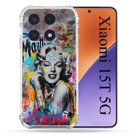 Coque Renforcée Pour Xiaomi 15T Street Art Maryline Monroe