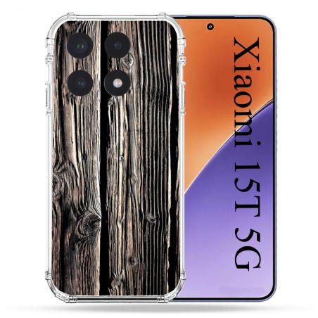 Coque Renforcée Pour Xiaomi 15T Texture Bois
