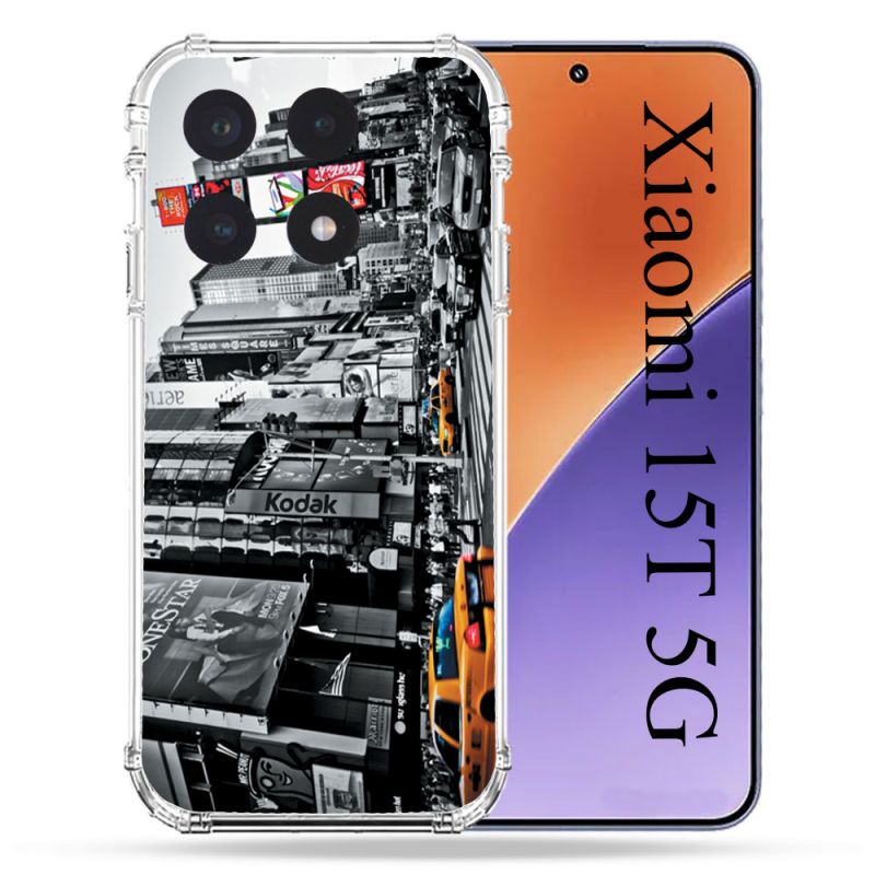 Coque Renforcée Pour Xiaomi 15T Voyage Amerique USA New York Taxi