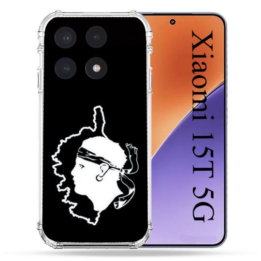 Coque Renforcée Pour Xiaomi 15T Voyage Corse Noir