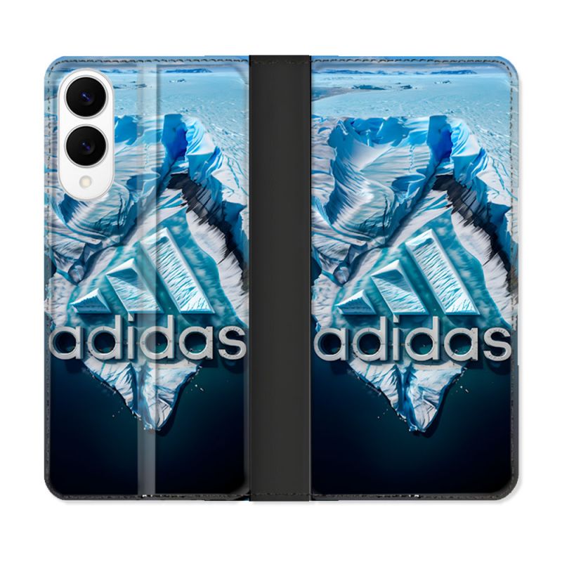 Housse Cuir Portefeuille Pour Samsung Galaxy S25 EDGE Adidas Iceberg