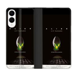 Housse Cuir Portefeuille Pour Samsung Galaxy S25 EDGE Alien Affiche