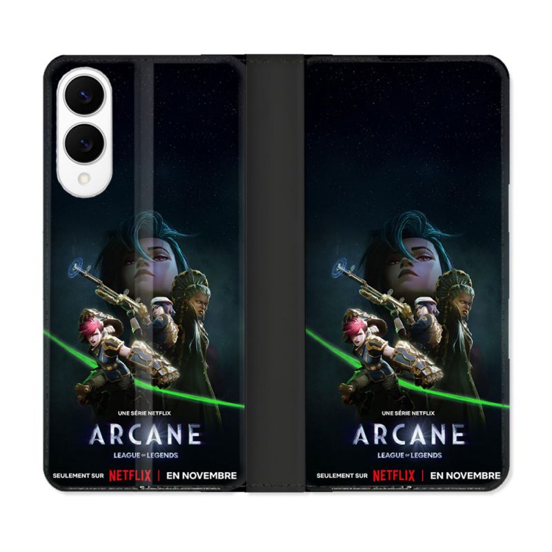 Housse Cuir Portefeuille Pour Samsung Galaxy S25 EDGE Arcane Affiche