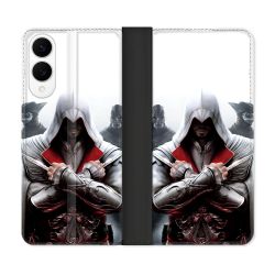 Housse Cuir Portefeuille Pour Samsung Galaxy S25 EDGE Assassin Creed Mask