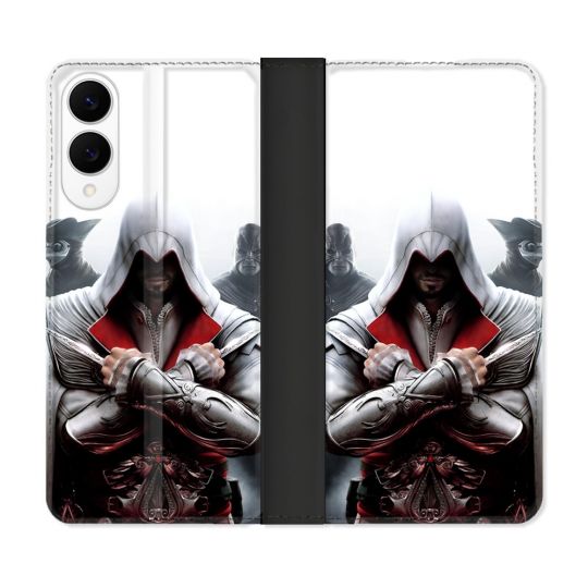 Housse Cuir Portefeuille Pour Samsung Galaxy S25 EDGE Assassin Creed Mask