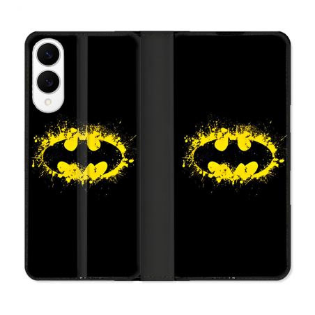 Housse Cuir Portefeuille Pour Samsung Galaxy S25 EDGE Batman Logo