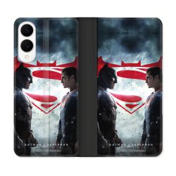Housse Cuir Portefeuille Pour Samsung Galaxy S25 EDGE Batman VS Superman