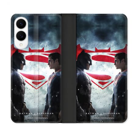 Housse Cuir Portefeuille Pour Samsung Galaxy S25 EDGE Batman VS Superman