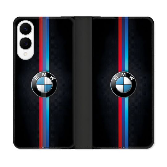 Housse Cuir Portefeuille Pour Samsung Galaxy S25 EDGE BMW Logo