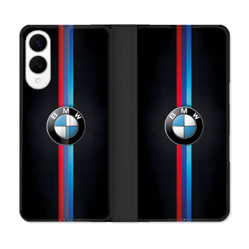 Housse Cuir Portefeuille Pour Samsung Galaxy S25 EDGE BMW Logo