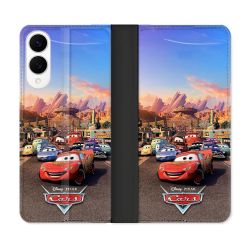 Housse Cuir Portefeuille Pour Samsung Galaxy S25 EDGE Cars Affiche