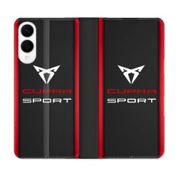 Housse Cuir Portefeuille Pour Samsung Galaxy S25 EDGE Cupra