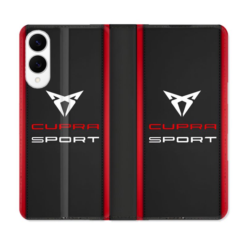 Housse Cuir Portefeuille Pour Samsung Galaxy S25 EDGE Cupra