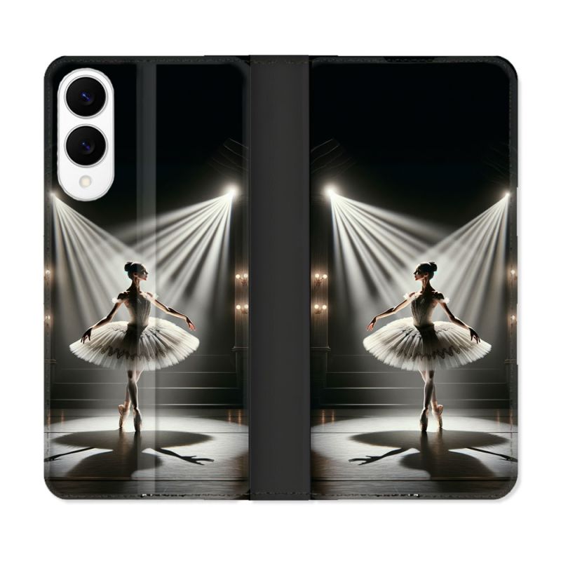 Housse Cuir Portefeuille Pour Samsung Galaxy S25 EDGE Danseuse Lumière