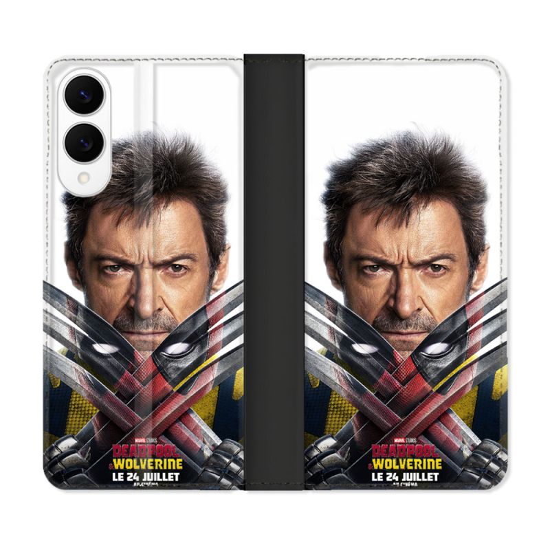 Housse Cuir Portefeuille Pour Samsung Galaxy S25 EDGE Deadpool Affiche