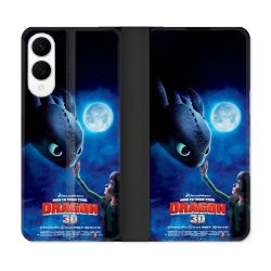 Housse Cuir Portefeuille Pour Samsung Galaxy S25 EDGE Dragons Affiche