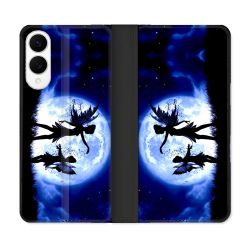 Housse Cuir Portefeuille Pour Samsung Galaxy S25 EDGE Fantastique Fee Lune