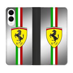 Housse Cuir Portefeuille Pour Samsung Galaxy S25 EDGE Ferrari Ligne