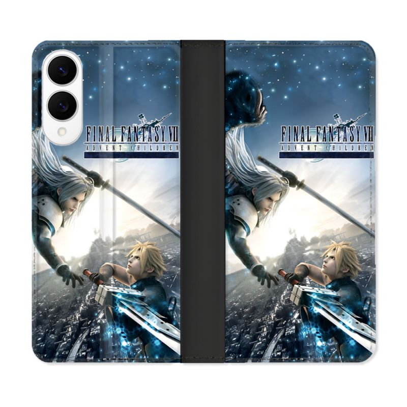 Housse Cuir Portefeuille Pour Samsung Galaxy S25 EDGE Final Fantaisy