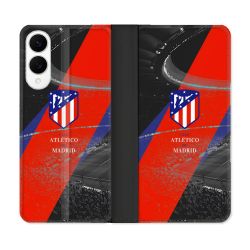 Housse Cuir Portefeuille Pour Samsung Galaxy S25 EDGE Foot Athletico Madrid