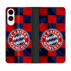 Housse Cuir Portefeuille Pour Samsung Galaxy S25 EDGE Foot Bayern Munich Carreaux