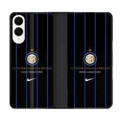 Housse Cuir Portefeuille Pour Samsung Galaxy S25 EDGE Foot Inter Milan