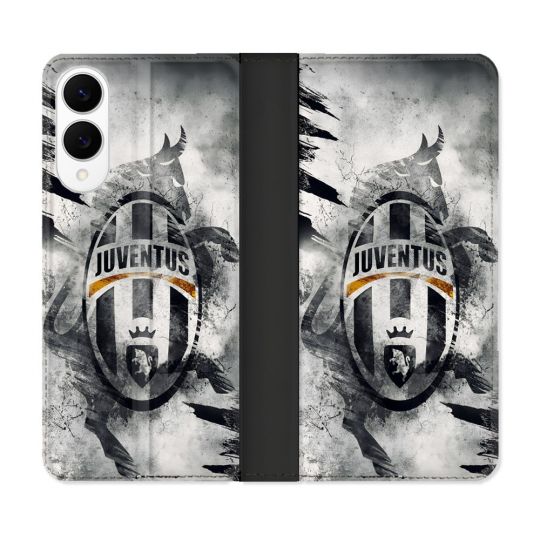 Housse Cuir Portefeuille Pour Samsung Galaxy S25 EDGE Foot Juventus Turin