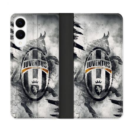 Housse Cuir Portefeuille Pour Samsung Galaxy S25 EDGE Foot Juventus Turin