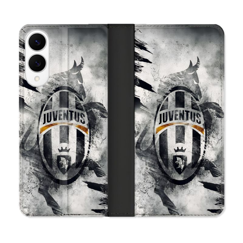 Housse Cuir Portefeuille Pour Samsung Galaxy S25 EDGE Foot Juventus Turin