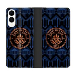 Housse Cuir Portefeuille Pour Samsung Galaxy S25 EDGE Foot Manchester City