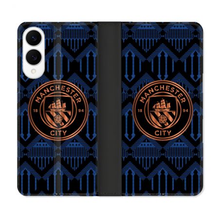 Housse Cuir Portefeuille Pour Samsung Galaxy S25 EDGE Foot Manchester City