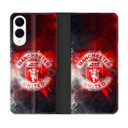 Housse Cuir Portefeuille Pour Samsung Galaxy S25 EDGE Foot Manchester United