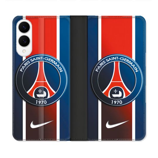 Housse Cuir Portefeuille Pour Samsung Galaxy S25 EDGE Foot PSG 1970