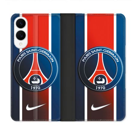 Housse Cuir Portefeuille Pour Samsung Galaxy S25 EDGE Foot PSG 1970
