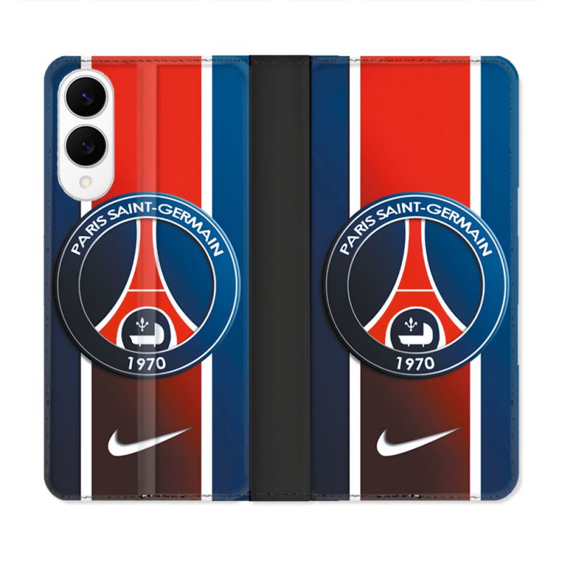 Housse Cuir Portefeuille Pour Samsung Galaxy S25 EDGE Foot PSG 1970