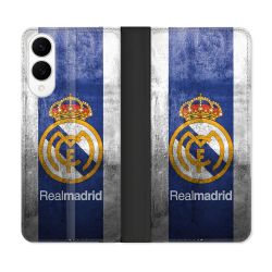 Housse Cuir Portefeuille Pour Samsung Galaxy S25 EDGE Foot Real Madrid