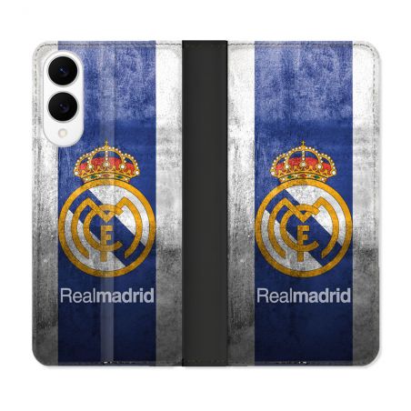 Housse Cuir Portefeuille Pour Samsung Galaxy S25 EDGE Foot Real Madrid